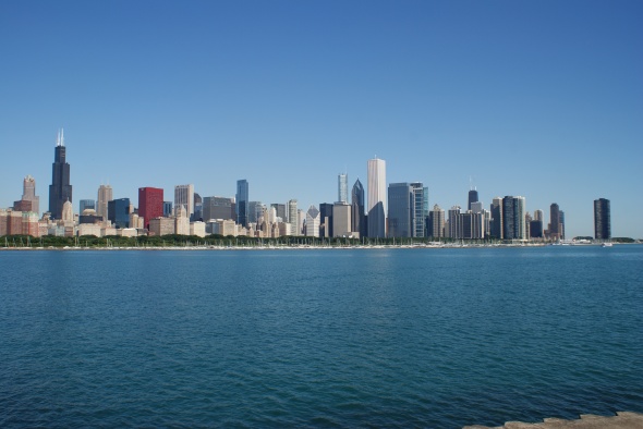 Skyline de Chicago desde Addler Planetarium